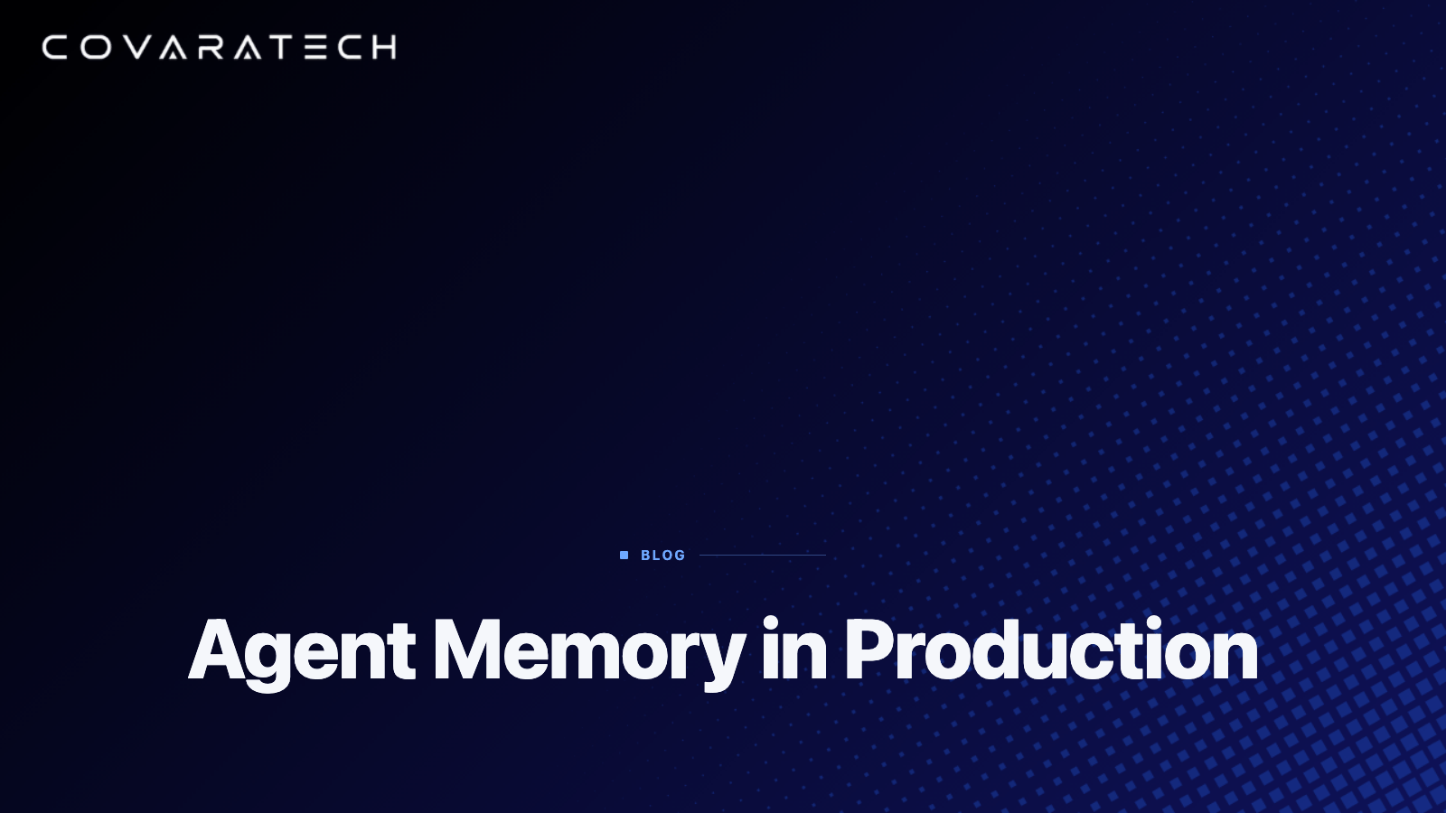 Agent Memory in Production