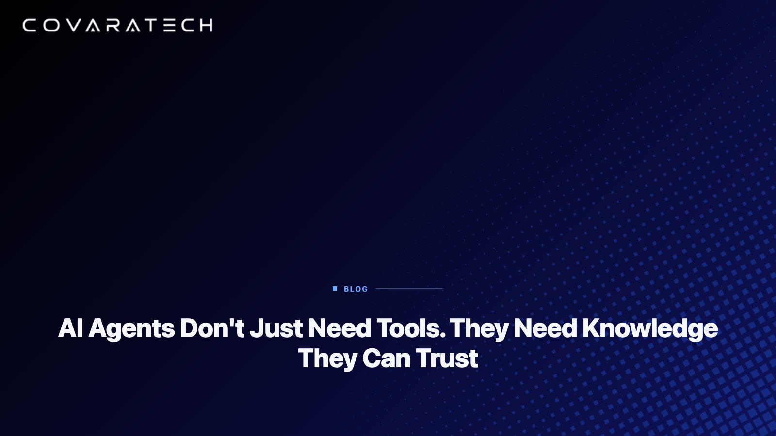 AI Agents Don't Just Need Tools — Open Knowledge Format v0.2